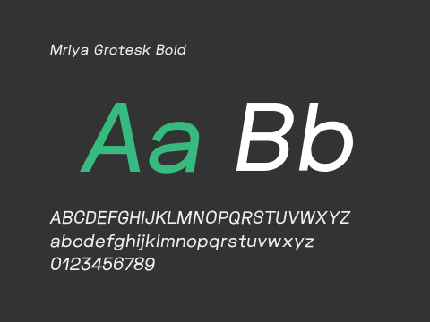 Mriya Grotesk Bold