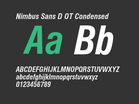 Nimbus Sans D OT Condensed