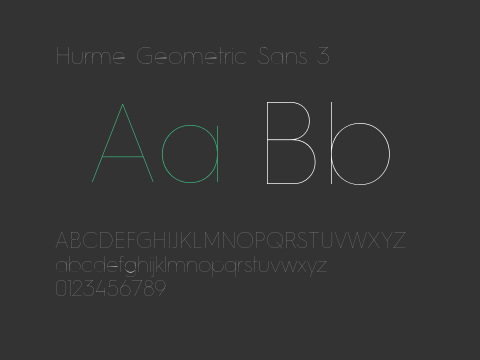 Hurme Geometric Sans 3