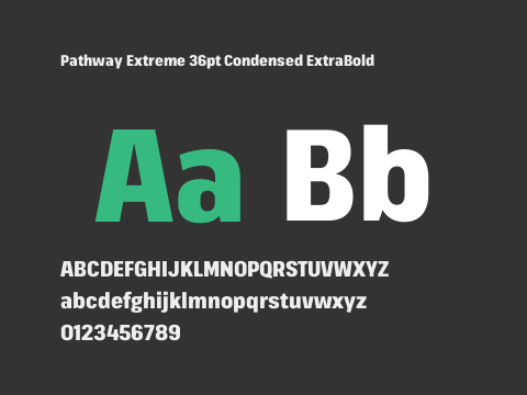 Pathway Extreme 36pt Condensed ExtraBold