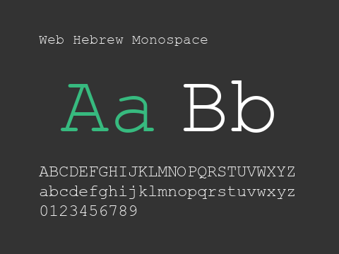 Web Hebrew Monospace