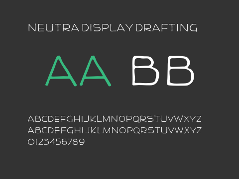 Neutra Display Drafting