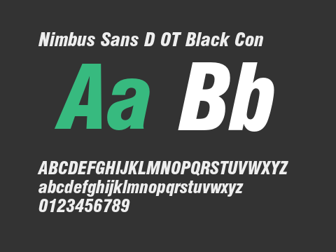 Nimbus Sans D OT Black Con