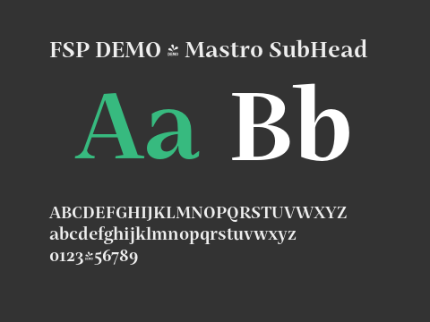 FSP DEMO - Mastro SubHead