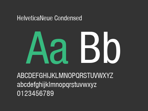 HelveticaNeue Condensed