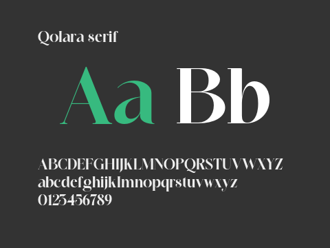 Qolara serif