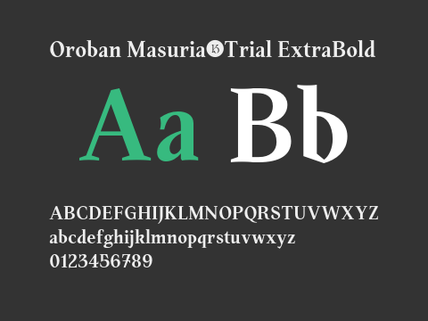 Oroban Masuria-Trial ExtraBold