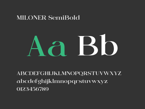 MILONER SemiBold