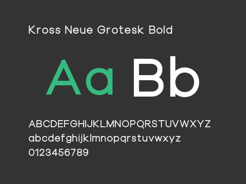 Kross Neue Grotesk Bold