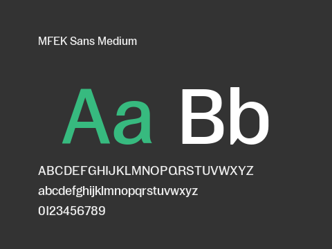 MFEK Sans Medium