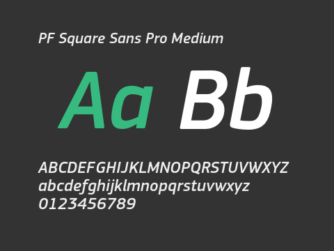 PF Square Sans Pro Medium