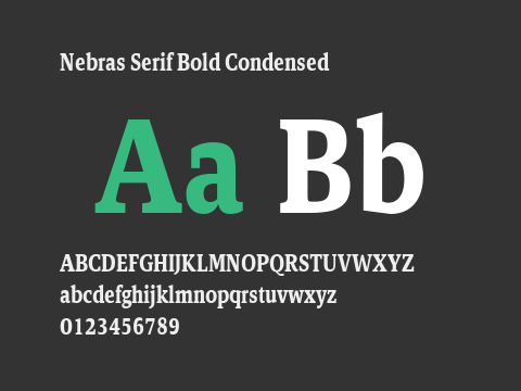 Nebras Serif Bold Condensed