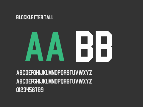 Blockletter Tall