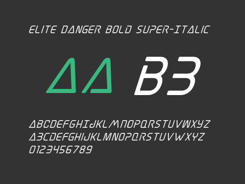 Elite Danger Bold Super-Italic