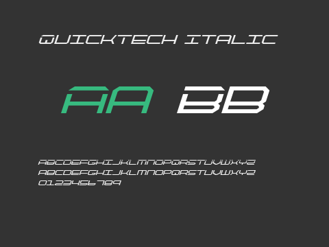 QuickTech Italic