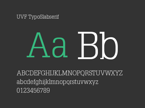 UVF TypoSlabserif