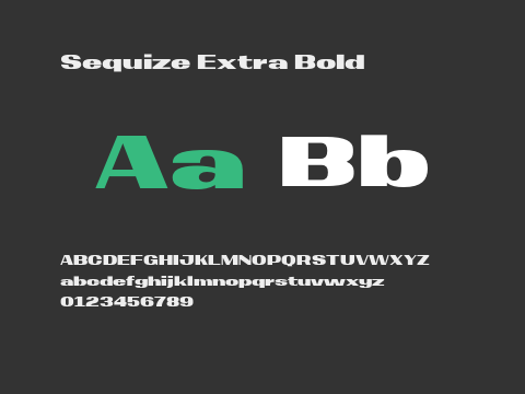 Sequize Extra Bold