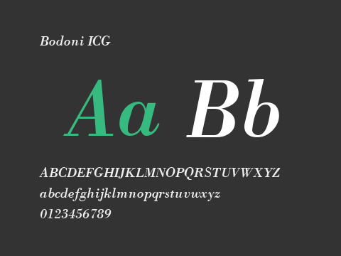 Bodoni ICG