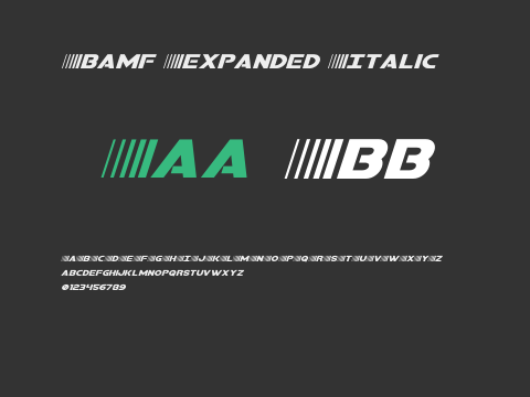 Bamf Expanded Italic