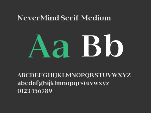 NeverMind Serif Medium