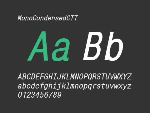 MonoCondensedCTT