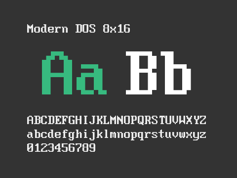 Modern DOS 8x16