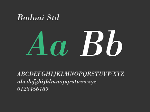 Bodoni Std