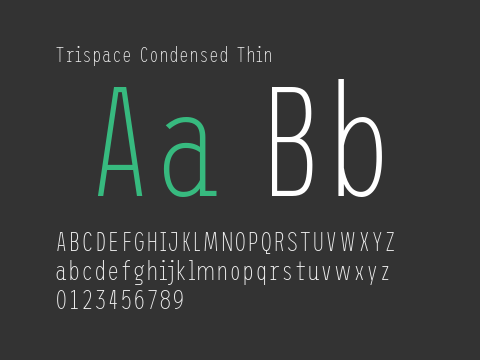 Trispace Condensed Thin