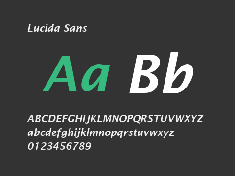 Lucida Sans