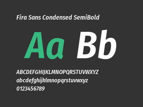 Fira Sans Condensed SemiBold