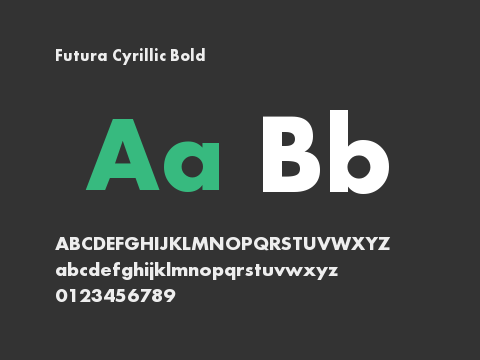 Futura Cyrillic Bold