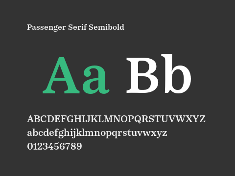 Passenger Serif Semibold