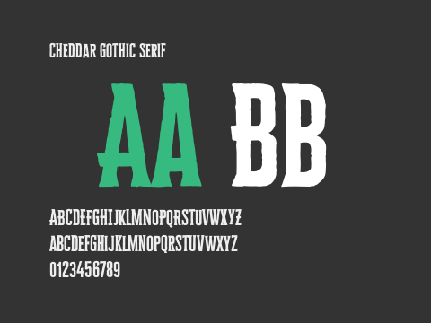 Cheddar Gothic Serif