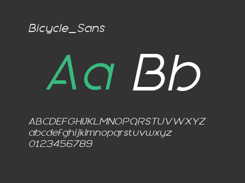 Bicycle_Sans