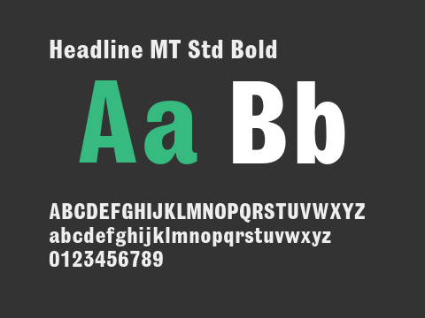 Headline MT Std Bold