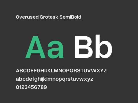 Overused Grotesk SemiBold