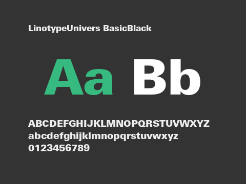 LinotypeUnivers BasicBlack