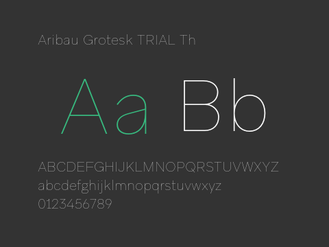 Aribau Grotesk TRIAL Th