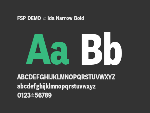 FSP DEMO - Ida Narrow Bold