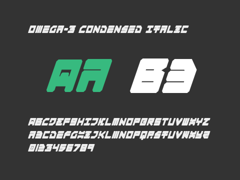 Omega-3 Condensed Italic