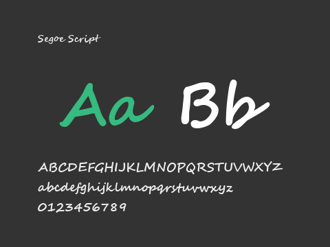 Segoe Script