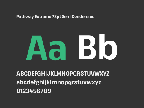 Pathway Extreme 72pt SemiCondensed