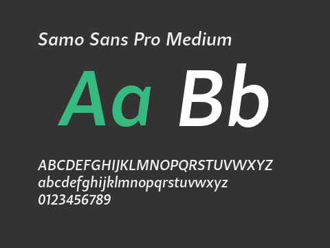 Samo Sans Pro Medium