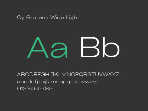 Cy Grotesk Wide Light