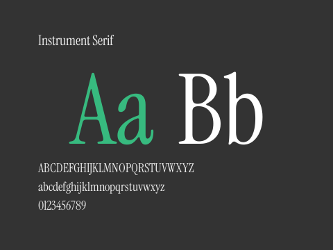 Instrument Serif