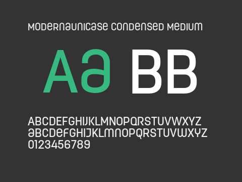 ModernaUnicase Condensed Medium