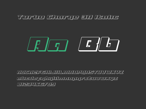 Turbo Charge 3D Italic