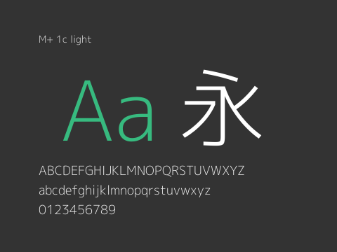 M+ 1c light