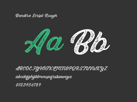 Bandira Script Rough