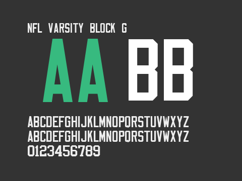 NFL Varsity Block G